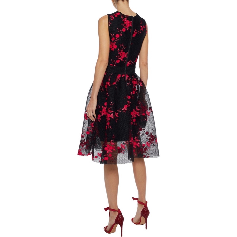 Maje Rudio Robe Embroidered Tulle Dress - Picture 2 of 5